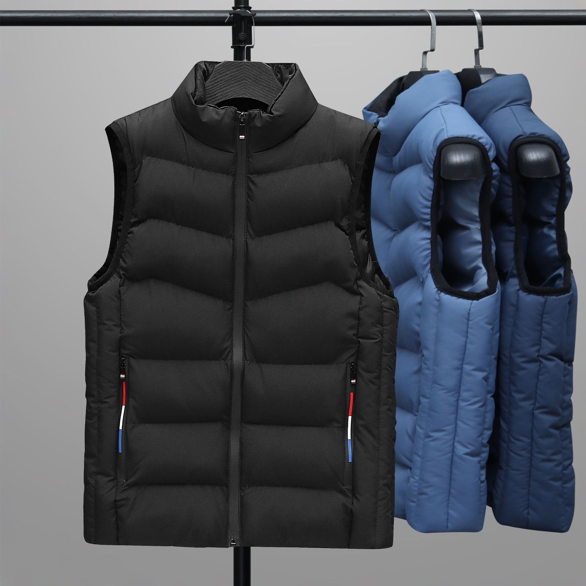 2022 nuevo chaleco de moda ocio transfronterizo de hombre chaleco de cuello de hombre chaleco de algodón de gran tamaño de hombre