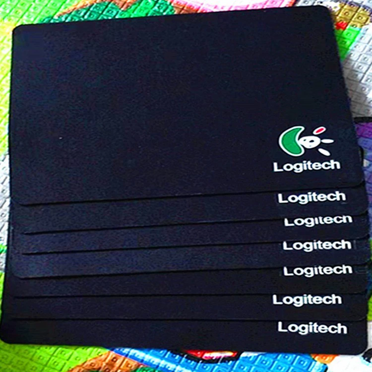 Маленький черный коврик для мыши Logitech, подарок из компьютерного магазина, рекламный коврик для мыши, компьютерный стол, китайский стиль