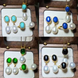 天然珍珠耳饰;耳饰配件;天然珍珠项饰