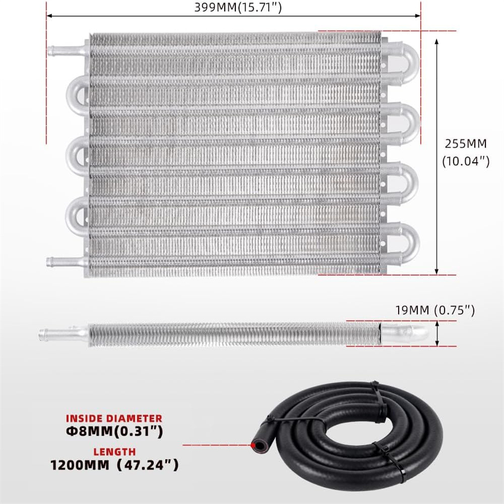 Cross-border special for automobile modification parts air conditioning exhaust tube condenser condenser tube universal oil cooler heat dissipation