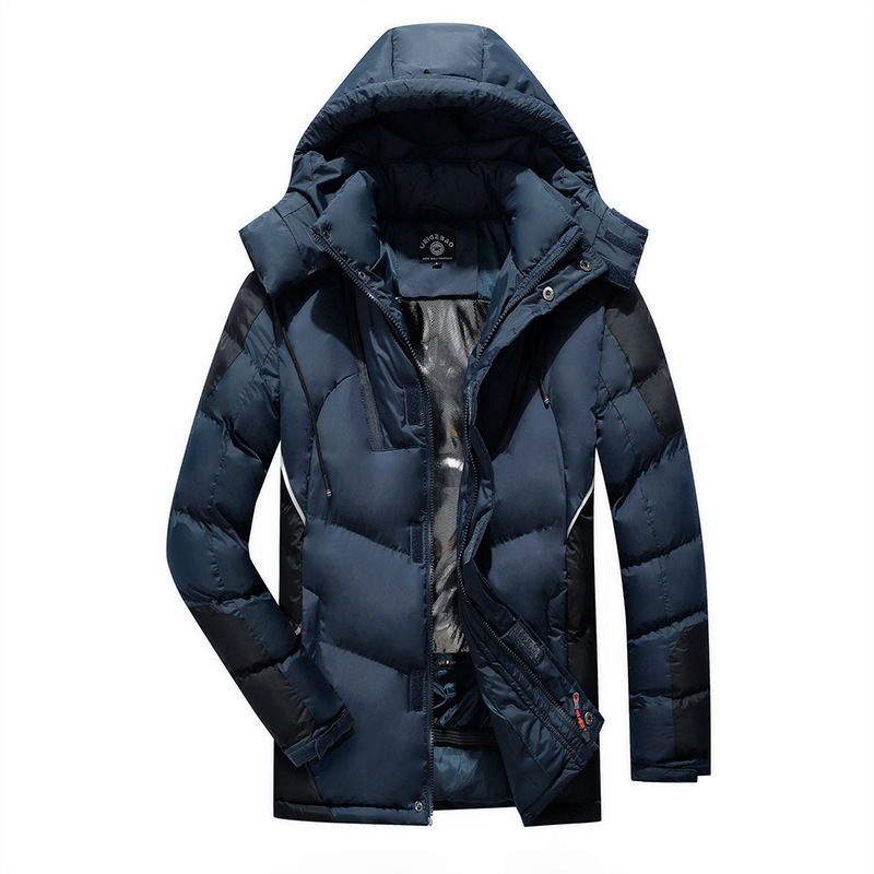 Invierno transfronterizo nuevo tipo de ropa de algodón de tipo medio largo al aire libre engrosado ropa de asalto de algodón abrigo