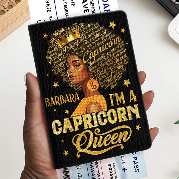 New Leather Passport Holder with Queen Text Print, Fashionable Passport Cover, Pod Custom Design from Your Own Image, Starting from One Piece New Leather Passport Holder with Queen Text Print, Fashionable Passport Cover, Pod Custom Design from Your Own Image, Starting from One Piece