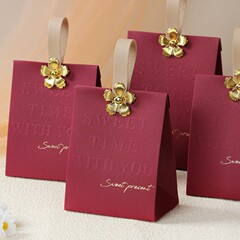 結婚式のキャンディーボックス新しいハイエンドヨーロッパスタイルの結婚式のポータブルキャンディーバッグ婚約キャンディー包装箱空箱卸売