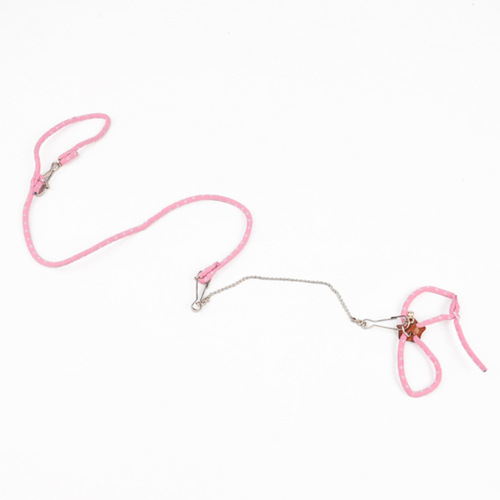 Round rope mouse traction rope hamster small pet goes out to ventilate, anti-bite traction rope, chest and back chain to prevent loss