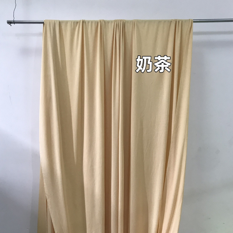 シャンパンミルクシルクウェディングストレッチ生地韓国クリームスタイル天井吊り布ウェディングガーゼ背景布装飾カーテン|undefined