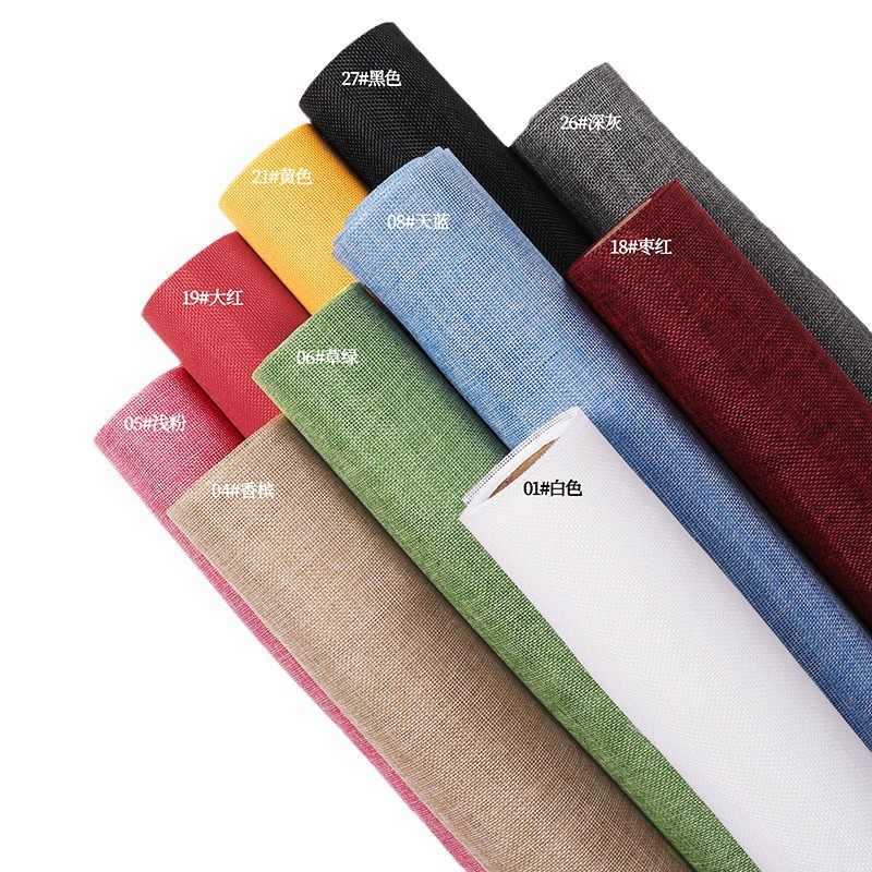 Fábrica de fiestas de flores al por mayor de color sólido enrollar hilo de red flor envasado tela de red florista ramo de flores envasado hilo de red colorido lino rollo