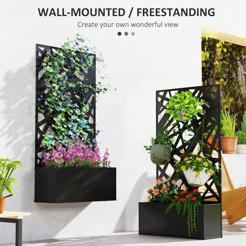 Cross-Border Hot-Selling Outdoor Flower Boxes, Flower Pots, Garden Fences, Privacy Screens, Partition Fences, Wrought Iron