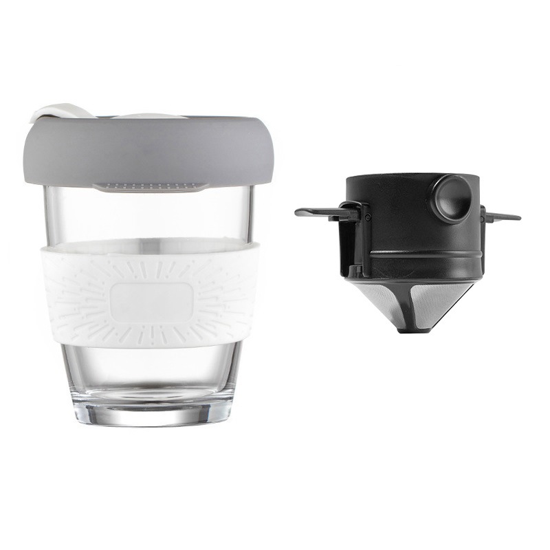 Filtro de café pequeño Ángel Filtro de acero inoxidable Filtro de embudo-filtro de té de café plegable portátil