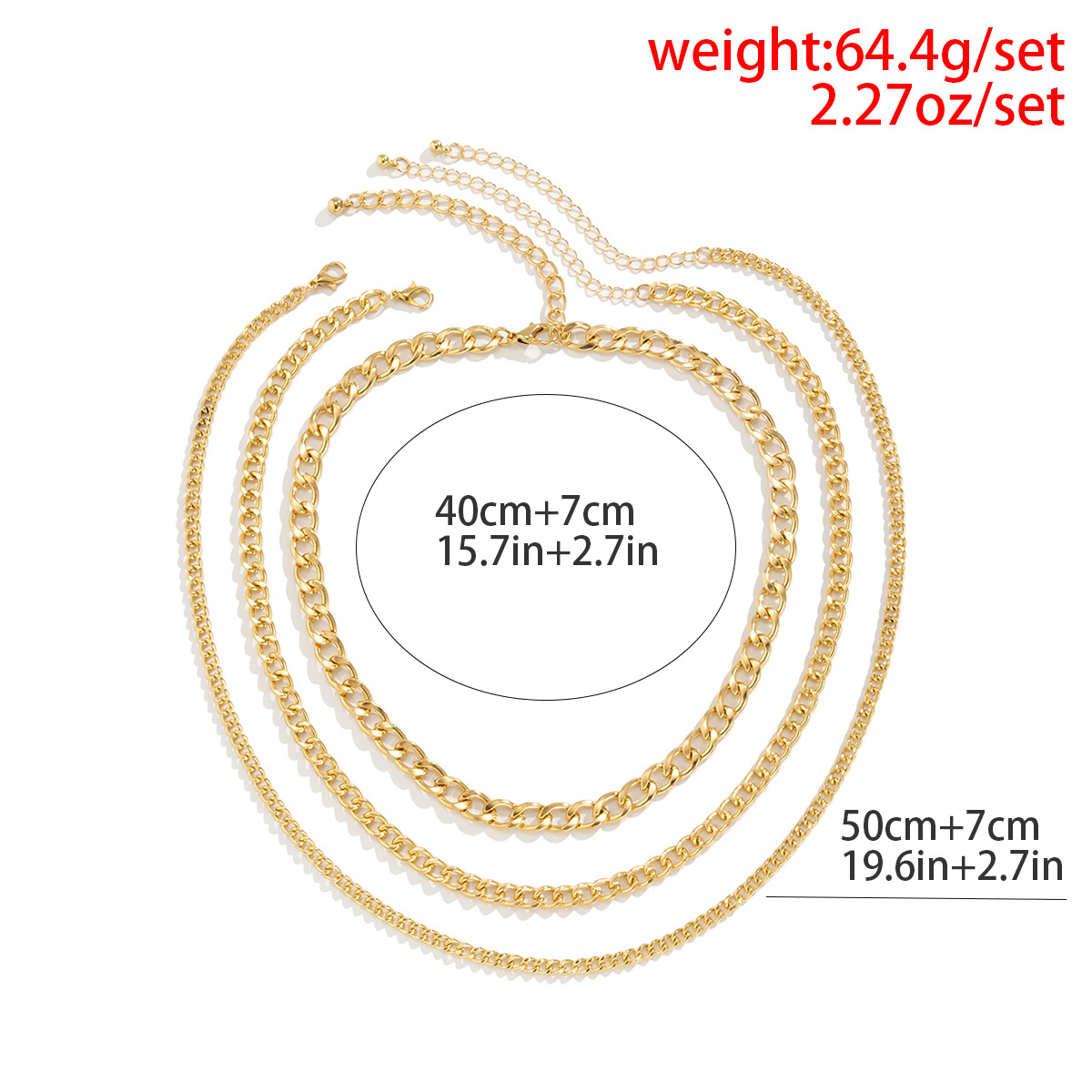Simple Retro Geometric Hollow Chain Stacking Necklace Wholesale Nihaojewelry display picture 9