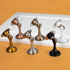 Stainless steel strong magnetic door absorber, door anti-collision device, door stopper, magnetic door holder, wall-mounted door stop, thickened no-drilling floor magnet