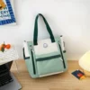 Green study bag