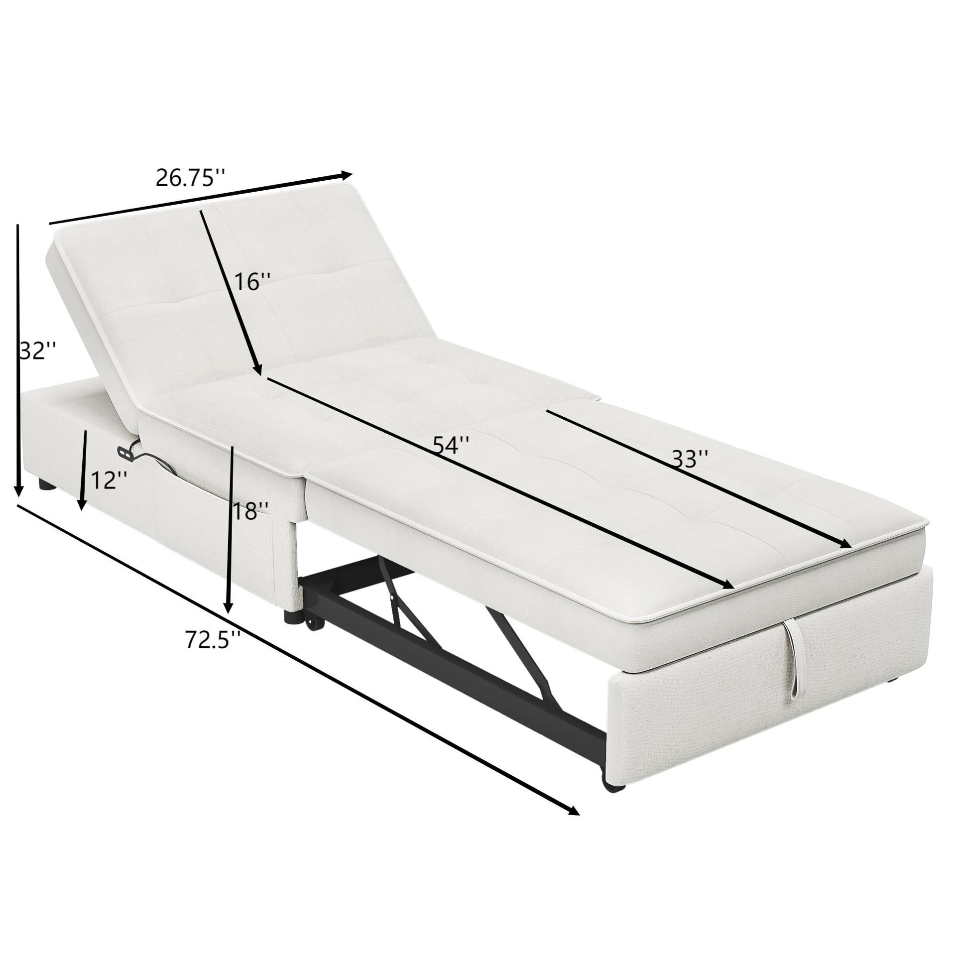 Tecnología plegable sin reposabrazos anti-cat arañazo de terciopelo pequeño y medio tipo sala de estar dormitorio sofá cama multifuncional