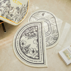 600g羊羔絨臥室門口ins風浴室吸水墊衛生間防滑地墊廁所腳墊門墊