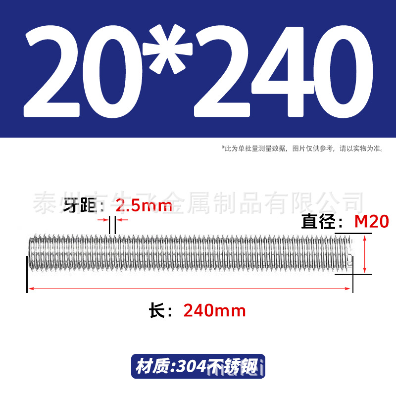 304 acero inoxidable barra de tornillo de tornillo de rosca completa barra de tornillo de perno alargado perno M12M16M18M20 image 180