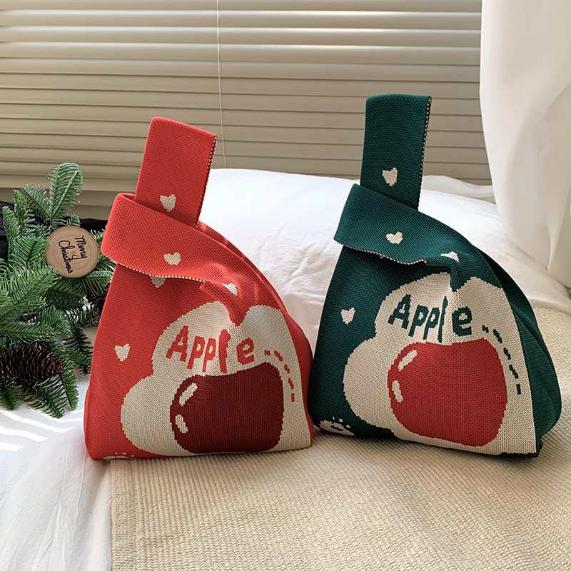 Bolso de Navidad Teléfono móvil mensajero mujer 2025 nuevo estilo bolso de regalo de Apple bolso de punto bolso de teléfono móvil al por mayor