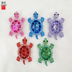 Kui Sha's new full-diamond spray-painted high-end niche diy car outlet saliva diamond corsage alloy accessories