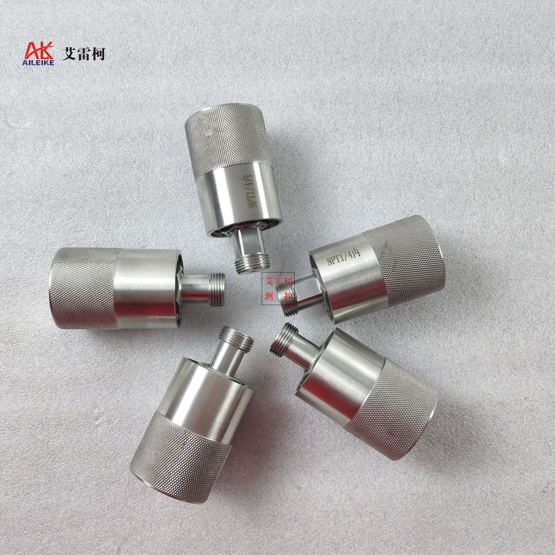 不锈钢快速接头 ALKNKJ-25 滚花快装转接头压力表螺纹活接头