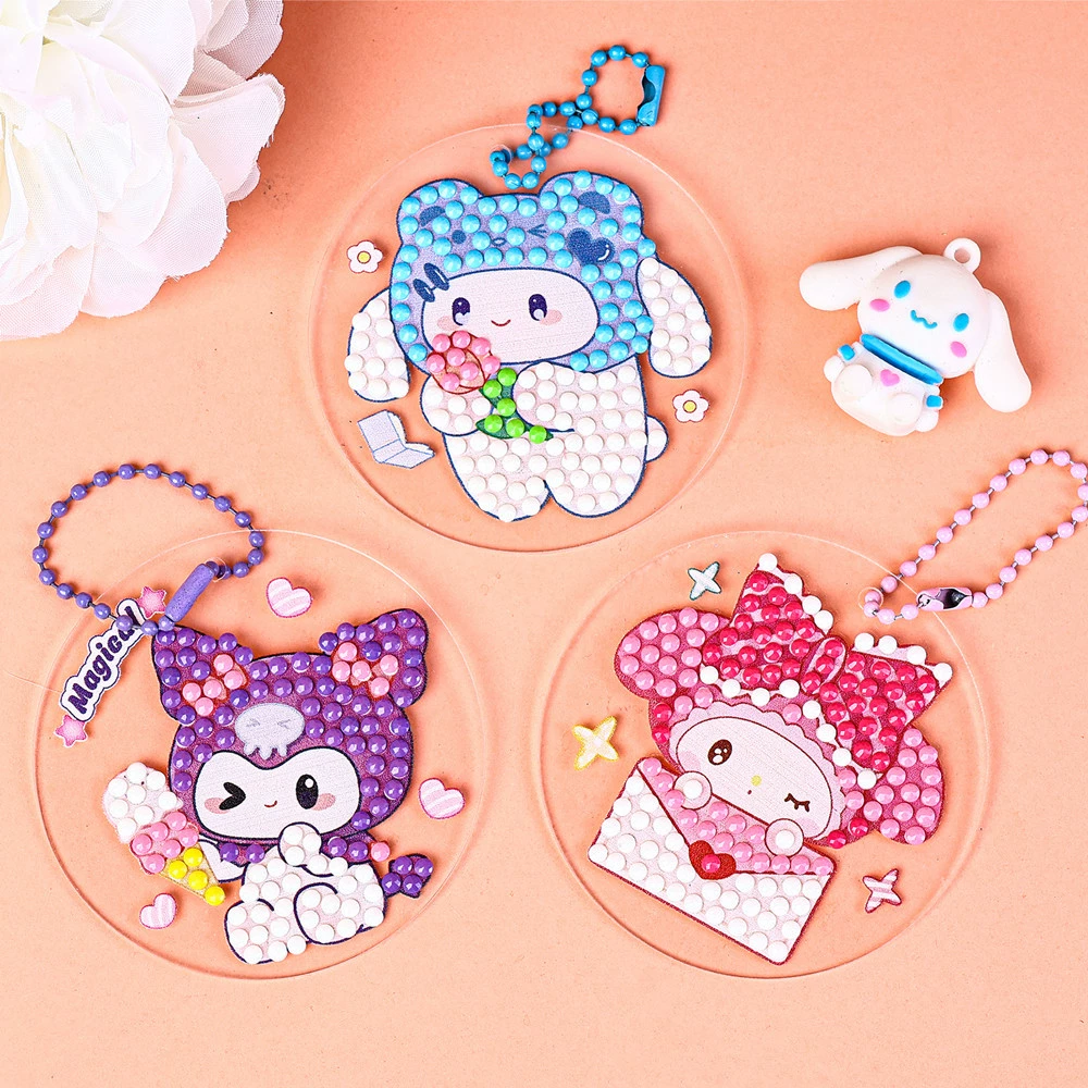 Собрание игрушек своими руками Sanrio, детская бриллиантовая игрушка, набор для детского сада, DIY, подарок на день рождения