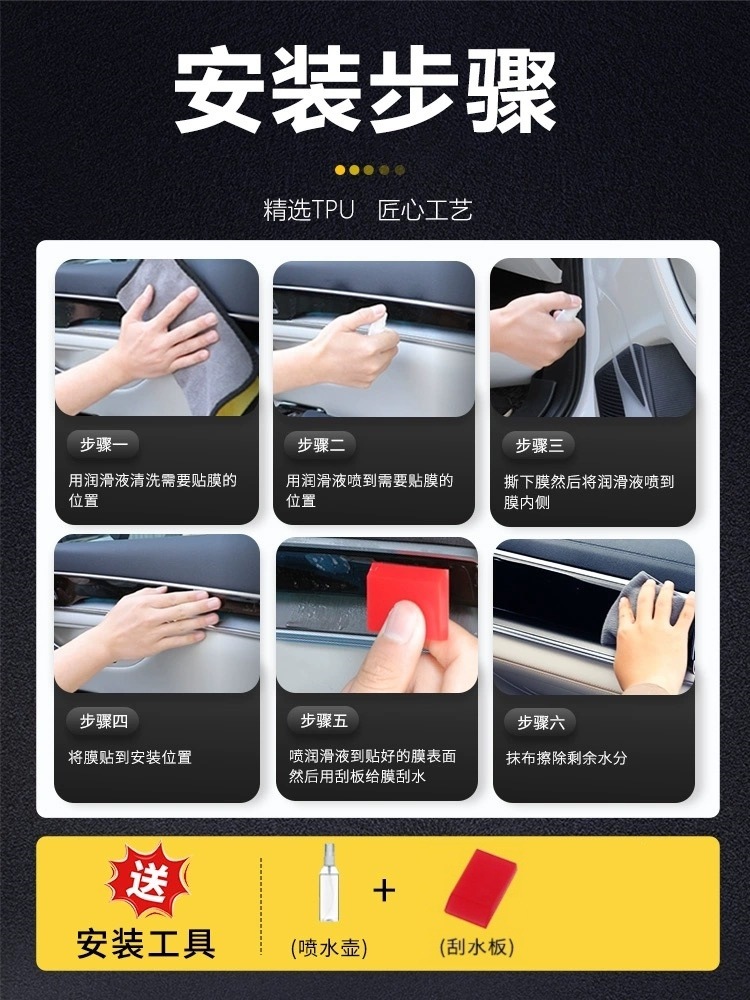 Suitable for Tiguan Lpro Navigation Screen Protector, Central Control Screen Interior Film Modification, Interior Decoration
