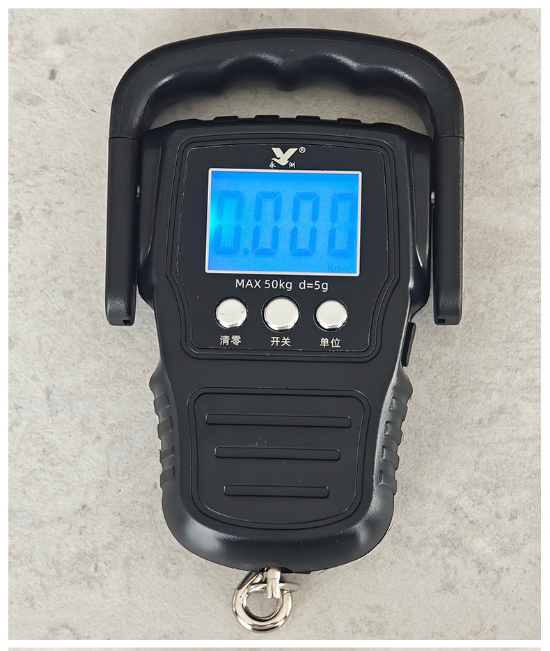 Tragbare Handwaage 50 kg Kapazität mit Haken für den Hausgebrauch, Paketservice und Marktverkauf - neue Promotion mit elektronischer Waage.