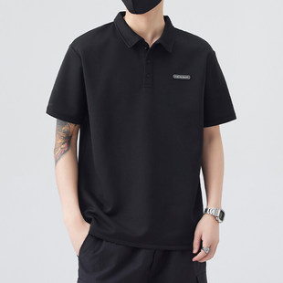 Summer Men's Half-Sleeved Lapel Men's Short-Sleeved T-Shirt Polo Shirt Men's Business Clothes Boys Handsome Tops