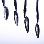 天然震旦角石古海洋生物化石直角石化石头标本吊坠项链科教礼物