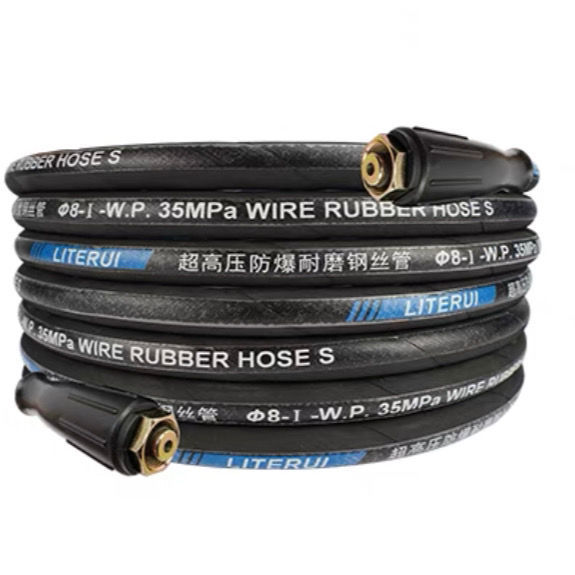 商用超高压洗车机防爆钢丝管55/58/280/380清洗机配件水枪出水管