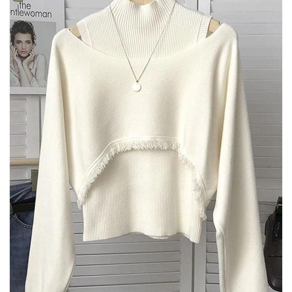 Retro universal knitted long-sleeve