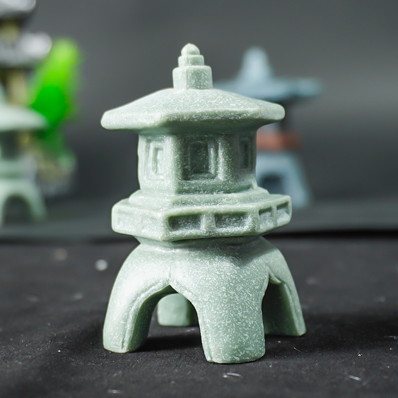 Estilo explosivo Jardinería china Paisaje interior Arenisca Faro Acuario Colgante Pecera Decoración de paisajismo Decoración