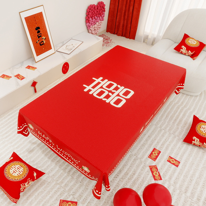 Wedding Red Coffee Table Tablecloth Festive Wedding Tablecloth Wedding Coffee Table Cloth Wedding Room Red Cloth