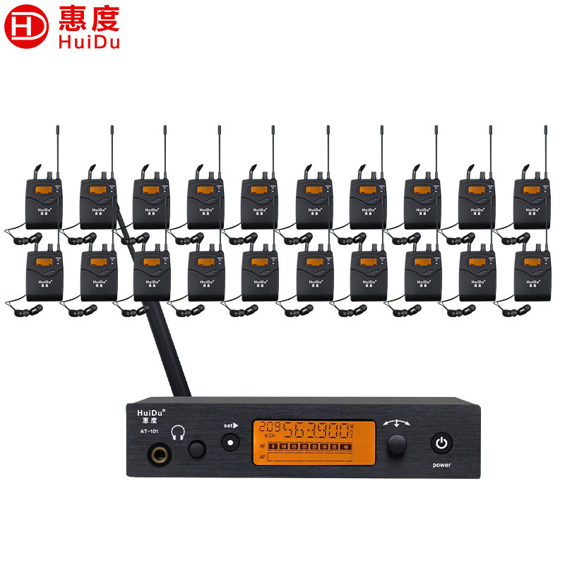 Sistema de Monitoreo Inalámbrico AT-101 Cardioide con Batería Integrada para Escenario y Transmisión en Vivo