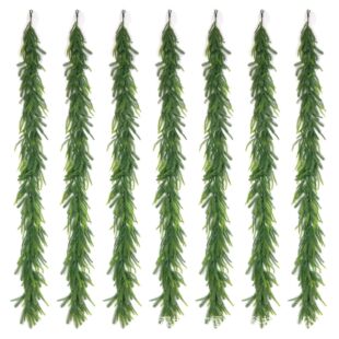 Cross-Border Artificial Green Plant Pine Needles 1.8m Norfolk Pine Rattan Vine Artificial Wreath Christmas Decoration