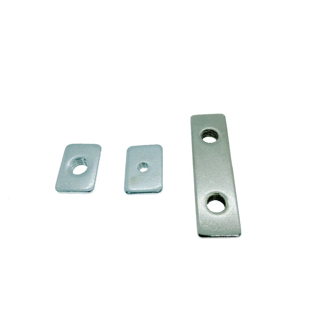 Machine tool accessories Carbon steel galvanized m3 m5 double hole T-type locking 3D printer Male aluminum profile nuts
