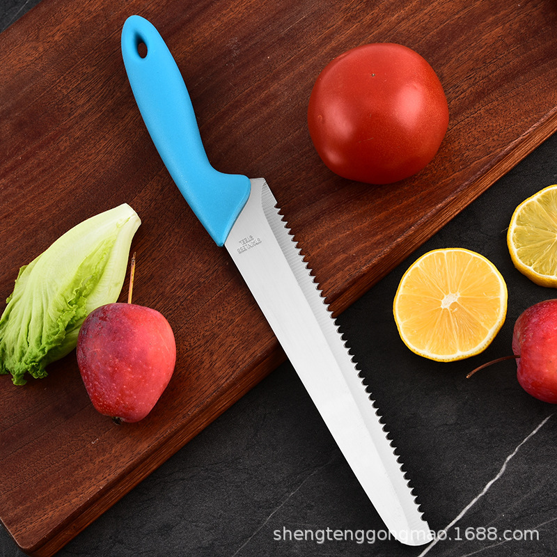 Utensilios de cocina Cuchillo colorido Juego de 6 piezas Mango de caparazón de tortuga Pequeño caparazón de tortuga Cubierta de asiento de color Cuchillo de chef Cuchillo de carne Cuchillo multiusos