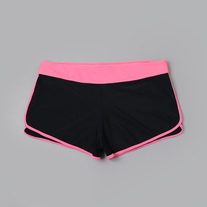 2024 New Cross-border European and American Swimming Trunks Black Pink Fashion Beach Swimming Trunks Women's Conservative Sports Yoga Boxer Shorts 2024 New Cross-border European and American Swimming Trunks Black Pink Fashion Beach Swimming Trunks Women's Conservative Sports Yoga Boxer Shorts
