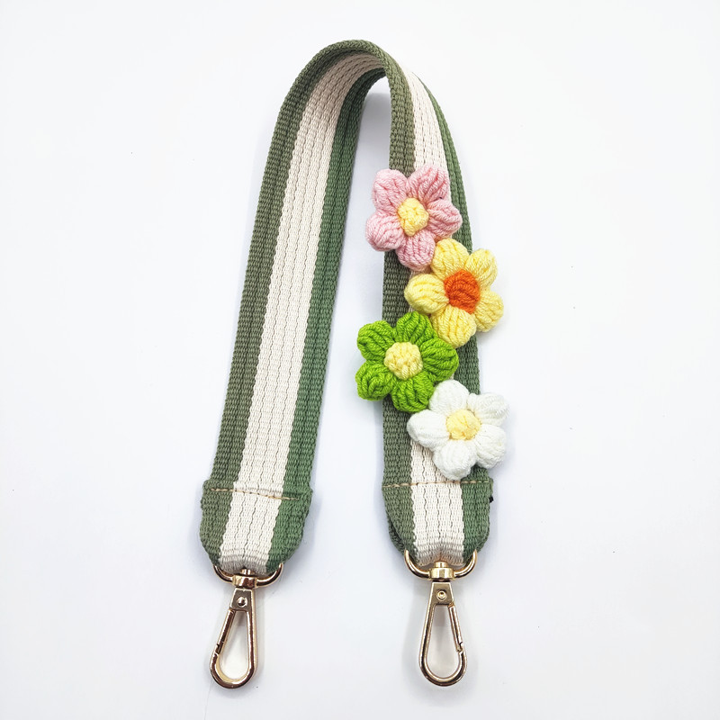 Bag Strap Bag Accessories Type All Seasons Cotton Color Block Bag Strap