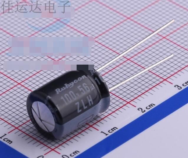100ZLH56MEFC10X12.5 规格 56uF 100V 引线型铝电解电容 原装供应
