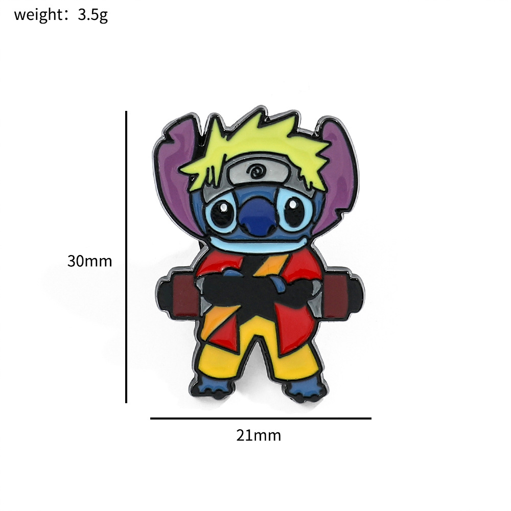 Personalidad creativa de dibujos animados broche de puntada de dibujos animados de Europa y América estrella de insignia de metal de dibujos animados bebé PIN al por mayor