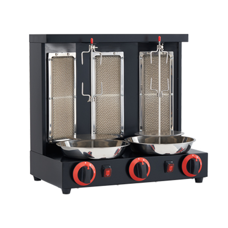 3 헤드 가스 중동 그릴 (블랙)