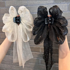 満天の星の超仙の蝶結びのヘアピンのリボンのクリップの後頭部の高級感の気質の雲のサメのクリップの髪飾りの女性