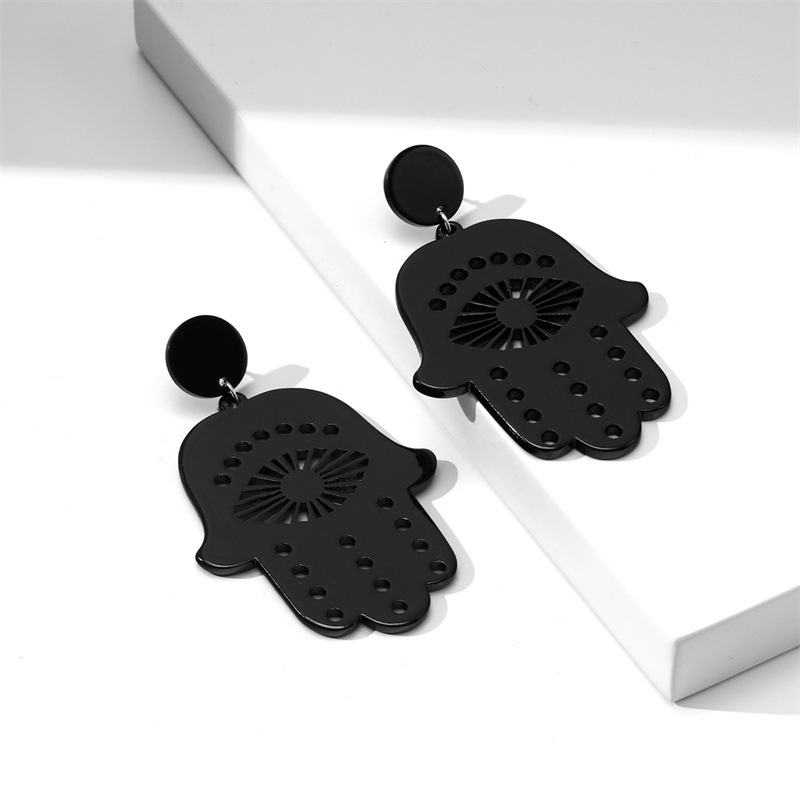 Fashion Cross Arylic Polishing Women's Ear Studs 1 Pair display picture 58