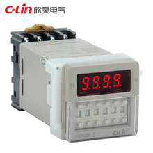 欣灵电气数显双循环时间继电器交流380V HHS6R-2脉冲定时器器