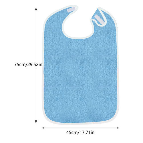 Cross-border best-selling elderly bib bib large adult towel cloth bib spit cloth feeding care food bib bib