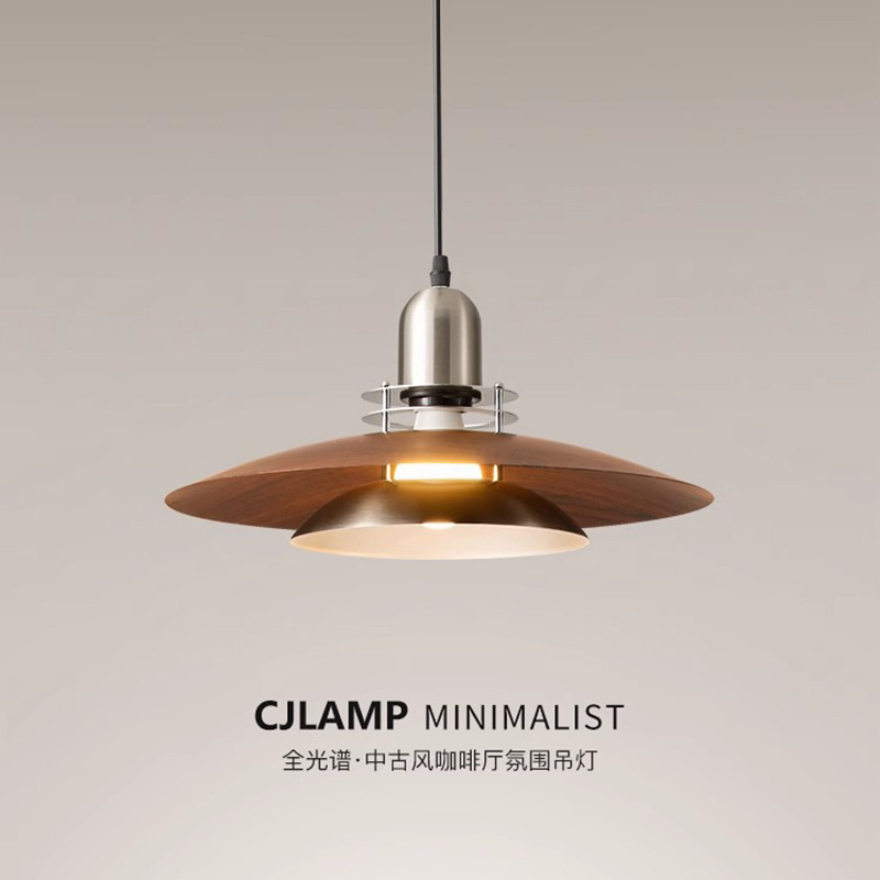 Mid-Century Style Ufo Pendant Lamp from Beichang Lighting Factory, Iron Art Dining Room Lamp, Dining Table Bar Lamp, Bedroom Bedside Modern Minimalist