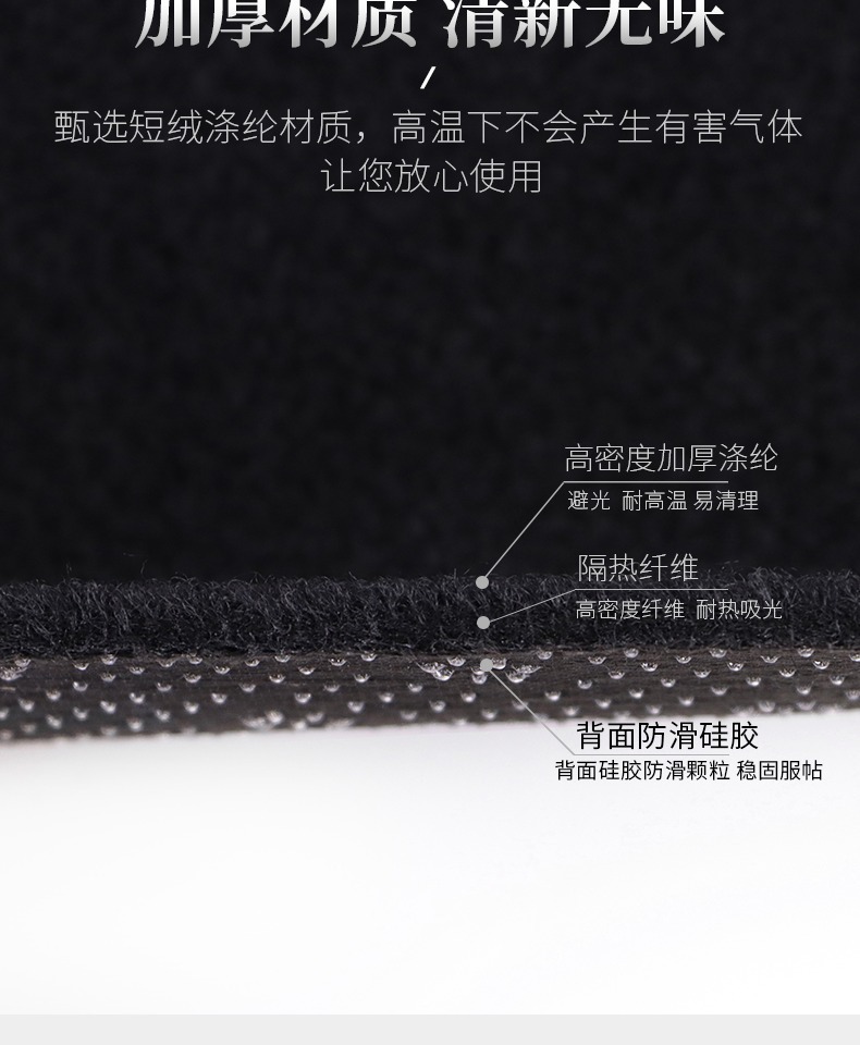 Suitable for Toyota Yaris Chr Dashboard Light-Proof Mat, Modified Decorative Accessories, Center Console Sunshade Mat