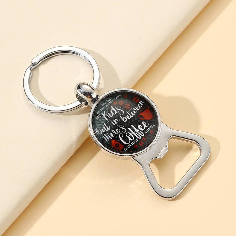 28g Weight Keychain Classification 1 Piece Quantity Daily Occasion Alloy Material Father'S Day Festival Letter Pattern Men's Gender Can Openers Design Novelty Style Novelty Letter Alloy Can Openers Father'S Day Men's Keychain 7