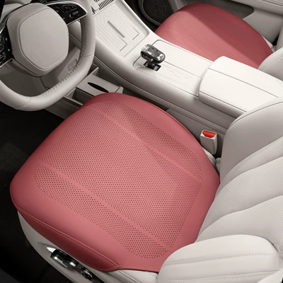 Seat cushion, seat cover, Lexus Car Seat Cushions - type-b-thin-cushion-volcanic-red-front-row-2-pieces