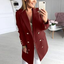 金韩2025欧美跨境速卖通wish秋冬双面呢毛呢外套女式呢子大衣ins