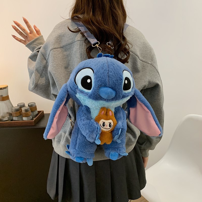 Pequeña venta al por mayor Stitzi felpa dibujos animados mochila niña linda ins bandolera regalo para padres e hijos image 38