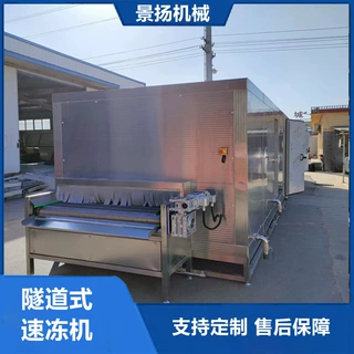 厂家供应全自动水饺包子隧道式速冻机面食海鲜速冻机大型商用急冻